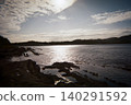 Winter sea, clouds, sun, and shining clouds Winter sea, clouds, sun, and shining clouds 140291592