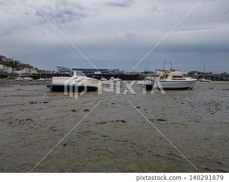 Granville Port at Low Tide Granville Port at Low Tide 140291879