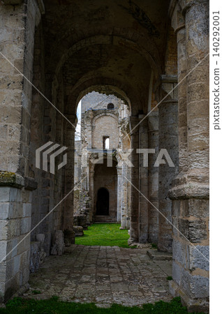 Ruins of Jumieges Abbey by the Seine River, Normandy 140292001
