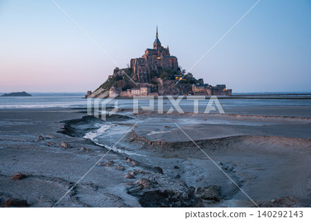 Mont Saint-Michel Abbey and Village, Normandy, France Mont Saint-Michel Abbey and Village, Normandy, France 140292143