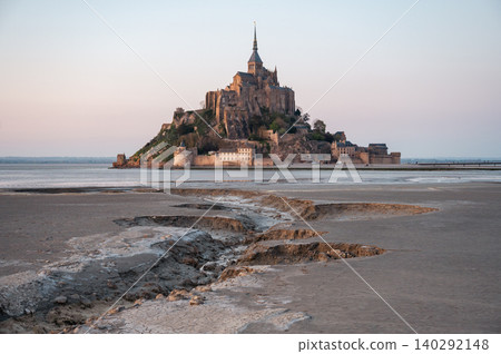 Mont Saint-Michel Abbey and Village, Normandy, France Mont Saint-Michel Abbey and Village, Normandy, France 140292148