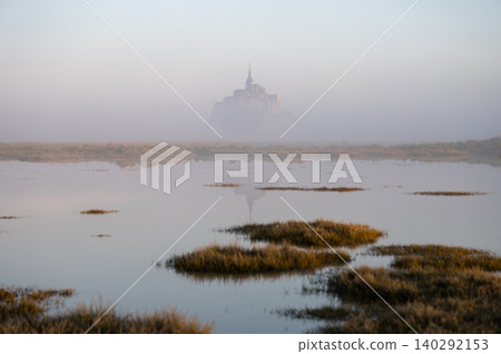 Mont Saint-Michel Abbey and Village, Normandy, France 140292153