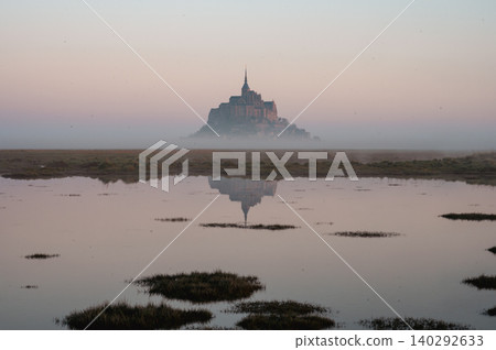 Mont Saint-Michel Abbey and Village, Normandy, France Mont Saint-Michel Abbey and Village, Normandy, France 140292633
