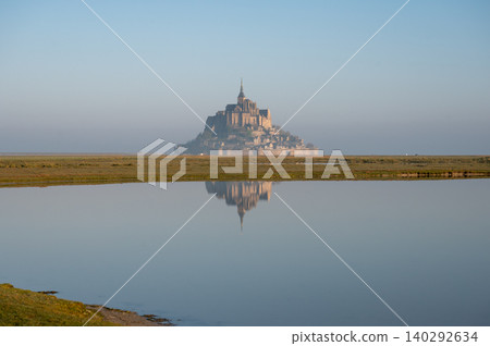 Mont Saint-Michel Abbey and Village, Normandy, France Mont Saint-Michel Abbey and Village, Normandy, France 140292634