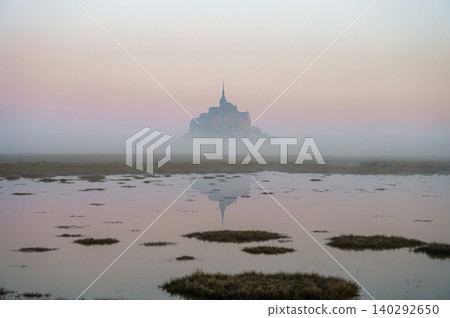 Mont Saint-Michel Abbey and Village, Normandy, France Mont Saint-Michel Abbey and Village, Normandy, France 140292650