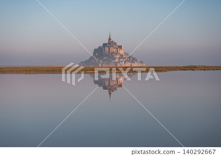 Mont Saint-Michel Abbey and Village, Normandy, France Mont Saint-Michel Abbey and Village, Normandy, France 140292667