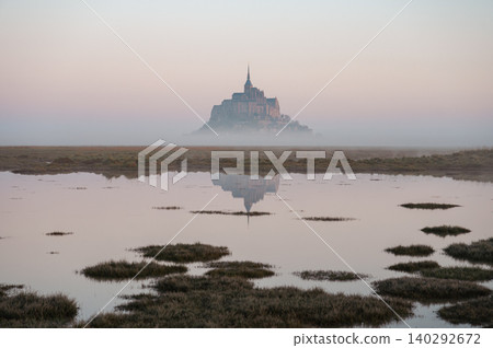 Mont Saint-Michel Abbey and Village, Normandy, France Mont Saint-Michel Abbey and Village, Normandy, France 140292672