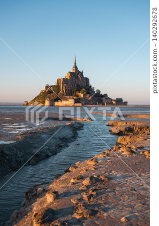 Mont Saint-Michel Abbey and Village, Normandy, France Mont Saint-Michel Abbey and Village, Normandy, France 140292678