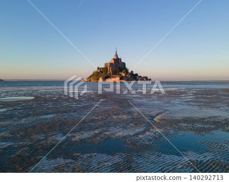 Mont Saint-Michel Abbey and Village, Normandy, France Mont Saint-Michel Abbey and Village, Normandy, France 140292713