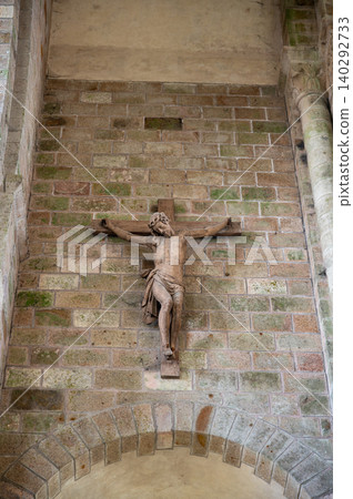 Interior of Mont Saint-Michel Abbey Interior of Mont Saint-Michel Abbey 140292733