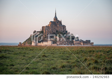 Mont Saint-Michel Abbey and Village, Normandy, France Mont Saint-Michel Abbey and Village, Normandy, France 140292983