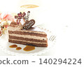 Chocolate shortcake Christmas cake and lemon tea 140294224