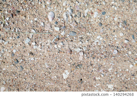 Close-up of sandy ground Close-up of sandy ground 140294268
