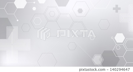 Medical vector background with hexagon pattern Medical vector background with hexagon pattern 140294647