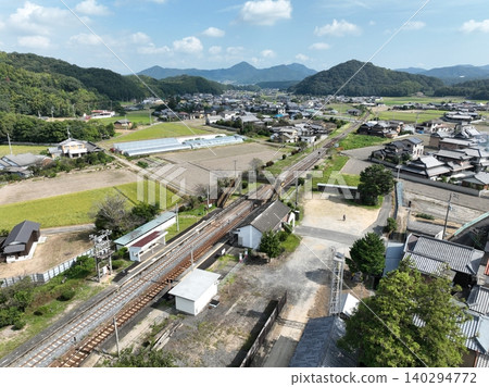 【鳥瞰圖】香川縣萬能町道山線汐入站 【鳥瞰圖】香川縣萬能町道山線汐入站 140294772
