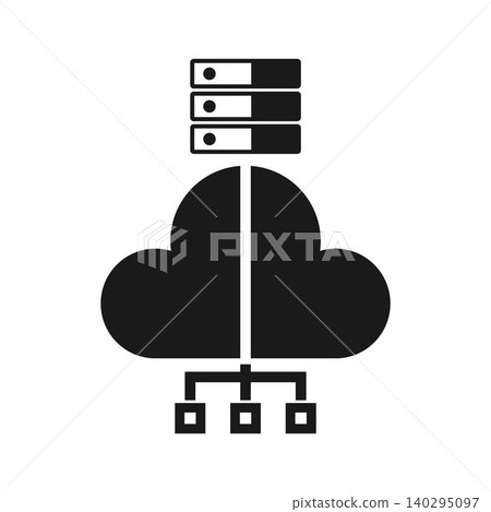 Cloud Storage Database Network Server Icon Design Cloud Storage Database Network Server Icon Design 140295097