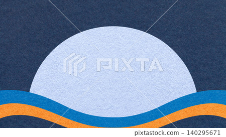 Navy textured paper background with light blue semicircle for copy space and orange, cobalt waves for banner, presentation Navy textured paper background with light blue semicircle for copy space and orange, cobalt waves for banner, presentation 140295671
