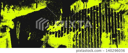 Black paint stains and tire tracks on grid paper Black paint stains and tire tracks on grid paper 140296036
