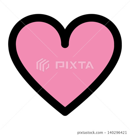 Simple and cute heart icon Simple and cute heart icon 140296421