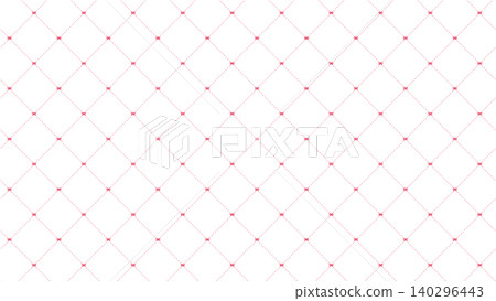 Ribbon and dashed cross pattern - stylish and cute seamless background decoration illustration 140296443