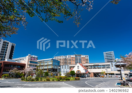View of the south exit of JR Kunitachi Station, Kunitachi City, Tokyo. 140296982