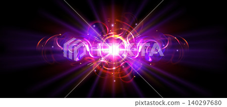 Magical light burst with golden glowing rays Magical light burst with golden glowing rays 140297680