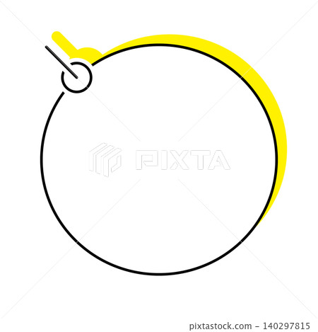 Simple circular speech bubble illustration (white background) 140297815