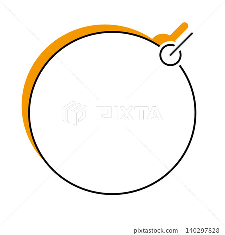 Simple circular speech bubble illustration (white background) Simple circular speech bubble illustration (white background) 140297828
