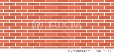 Red brick wall seamless pattern, brick vector background Red brick wall seamless pattern, brick vector background 140298235