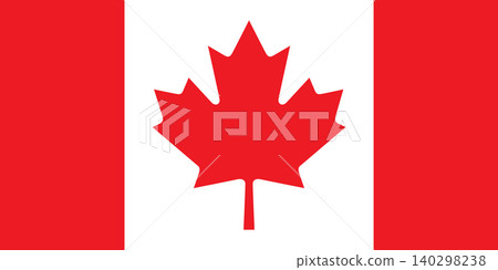 Official Canadian flag, flag of Canada, national vector banner Official Canadian flag, flag of Canada, national vector banner 140298238
