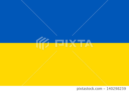 Official Ukrainian flag, flag of Ukraine, national banner 140298239