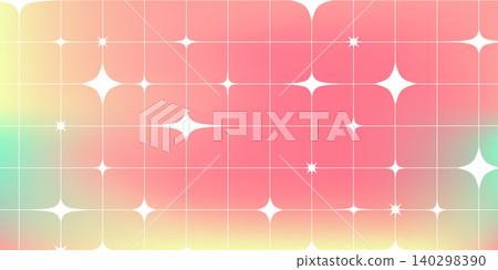 Y2K background, geometric grid pattern and stars Y2K background, geometric grid pattern and stars 140298390
