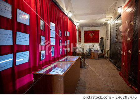 Joseph Stalin Museum, historical exhibition complex dedicated to the Soviet leader in his birthplace in Gori, Georgia Joseph Stalin Museum, historical exhibition complex dedicated to the Soviet leader in his birthplace in Gori, Georgia 140298470