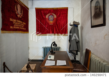 Joseph Stalin Museum, historical exhibition complex dedicated to the Soviet leader in his birthplace in Gori, Georgia Joseph Stalin Museum, historical exhibition complex dedicated to the Soviet leader in his birthplace in Gori, Georgia 140298471