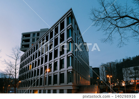 Modern Building At Blue Hour Modern Building At Blue Hour 140298916