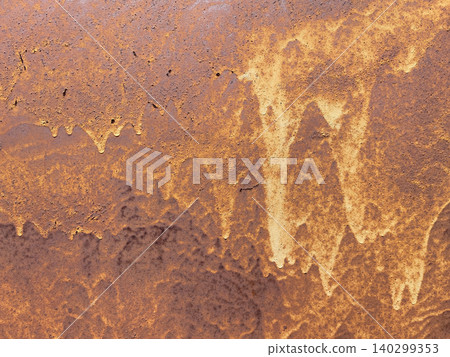 Rusty Metal Surface With Oxidation Texture Abstract Brown Orange Industrial Background 140299353