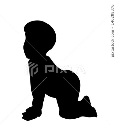 Vector drawing. Cute Small Baby Vector drawing. Cute Small Baby 140299376