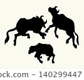 Vector drawing. Cattle plague icon 140299447