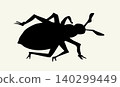 Vector drawing. Lice. One of the Plagues of Egypt. 140299449