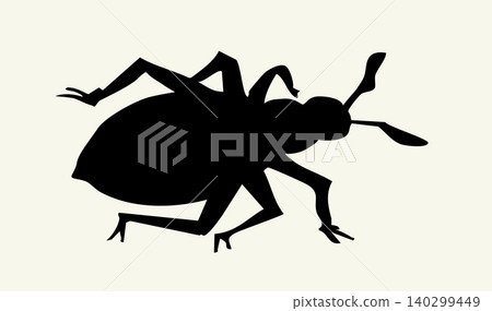 Vector drawing. Lice. One of the Plagues of Egypt. 140299449