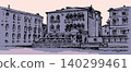 Vector drawing. Venice city panorama 140299461