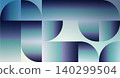 A bluish, semi-circular geometric modern background. 140299504