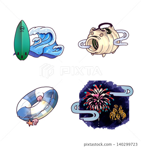 Summer scenery accessories Summer scenery accessories 140299723