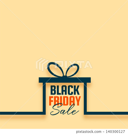 black friday event sale template in gift box design black friday event sale template in gift box design 140300127