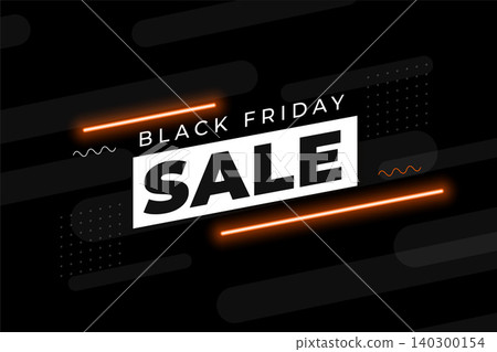black friday event sale template with neon light effect black friday event sale template with neon light effect 140300154