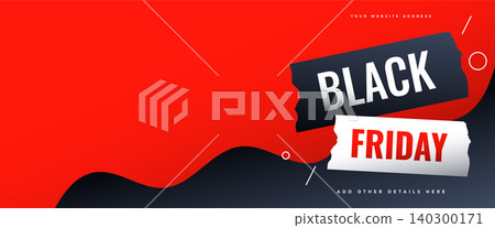 torn page style black friday sale coupon tag banner design 140300171