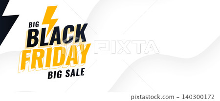 modern style black friday big sale coupon banner with flash design modern style black friday big sale coupon banner with flash design 140300172