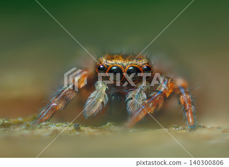 Little jumping spider looking to the camera 140300806