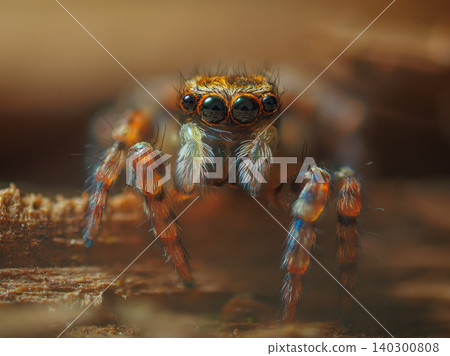 Little jumping spider looking to the camera Little jumping spider looking to the camera 140300808