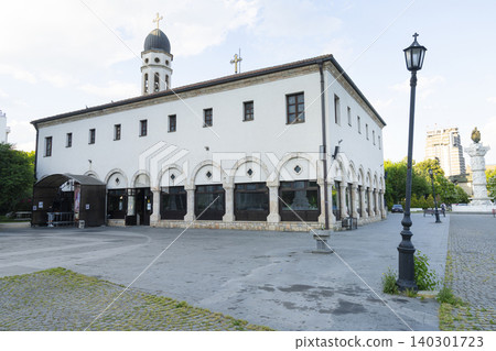 Exterior view of the Church of the Nativity of the Mother of God in Skopje, North Macedonia Exterior view of the Church of the Nativity of the Mother of God in Skopje, North Macedonia 140301723